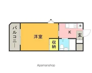 メゾン・ド・クラージュ【104号室】の間取り