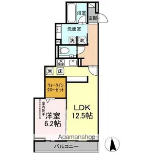 セレスティア南荒子【1階】の間取り