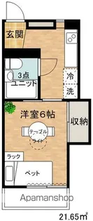 レジデンス美須々【206号室】の間取り