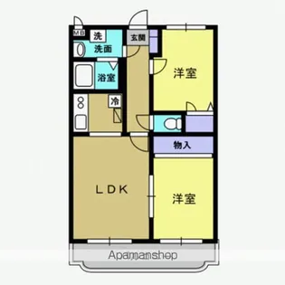 コンフォートパレスB【3階】の間取り