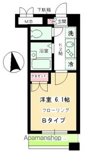 ガラ・シティ南麻布【10階】の間取り