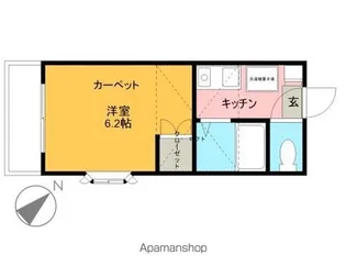 グローブ青山【206号室】の間取り