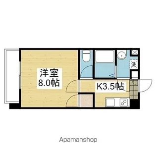 駅前マンション牛渕【208号室】の間取り