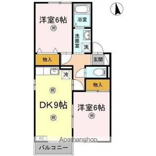 セジュール松縄 B棟【1階】の間取り