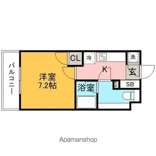箱崎パルク【5階】の間取り