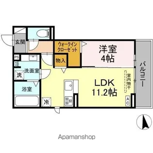 ルヴィータ岩塚【2階】の間取り