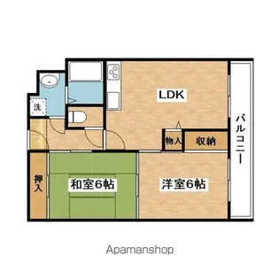コーポみしま【4階】の間取り