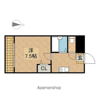 ディアコート鶴舞【1階】の間取り