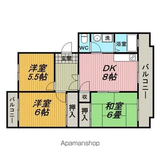 パストラル菅原【5階】の間取り