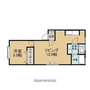 ディアマークスB【1階】の間取り
