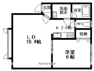 マジェスタ宝来【2階】の間取り