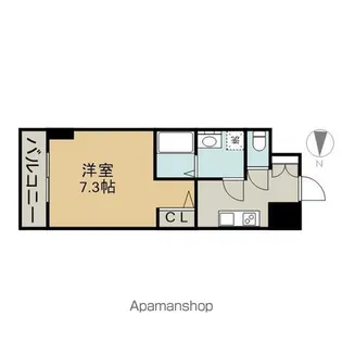 エスリード大須アヴェニュー【2階】の間取り
