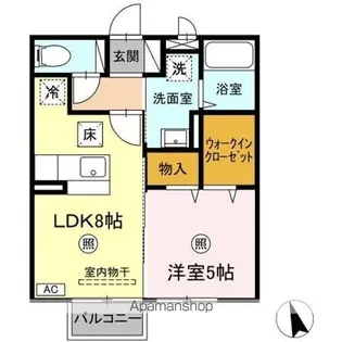 ボナール西多賀【1階】の間取り