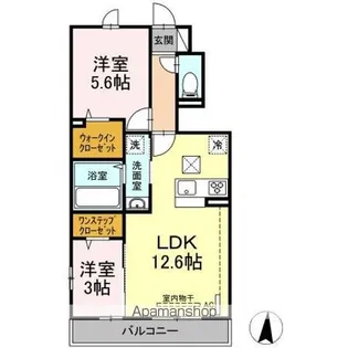 グランフォレストⅢ【1階】の間取り