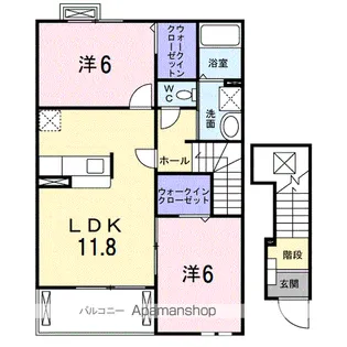カレントYOU【2階】の間取り