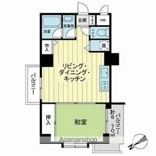 ライオンズプラザ花小金井【7階】の間取り