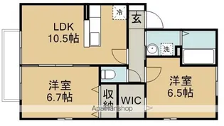 ROSEVILLA C棟【2階】の間取り