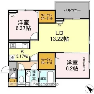 メゾン・ド・アヴニール【3階】の間取り