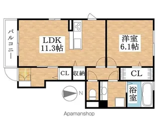 プラム シャルマン【1階】の間取り