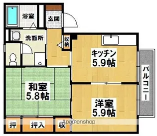 ラフォーレ深井G・H・I棟【1階】の間取り