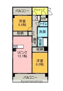 コンフォートMATOBA【205号室】の間取り