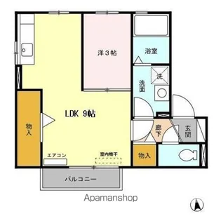 はなみずき B【2階】の間取り