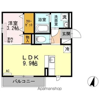 メゾン・ド・レーヴ【2階】の間取り