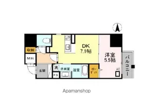 INOYA BLDG RESIDENCE【6階】の間取り