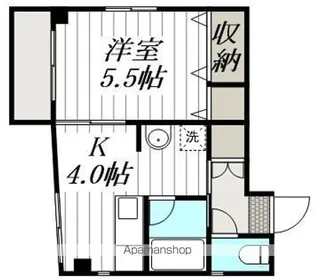 クレール【1F号室】の間取り