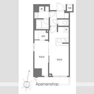 アジールコート板橋本町【2階】の間取り