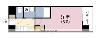 RIDGE姫島【9階】の間取り