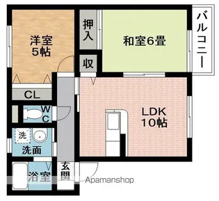 スィートライムC【2階】の間取り