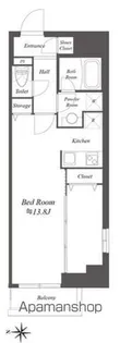 ルクレ両国【6階】の間取り