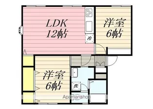 タウニィ明星【1階】の間取り