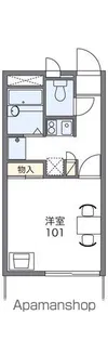 レオパレスアイディール【2階】の間取り