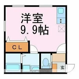 ベルセ常滑Ⅲ【103号室】の間取り