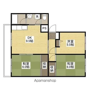 増原マンション【203号室】の間取り
