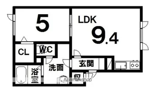 ETERNALⅠ(エターナル1)【2階】の間取り