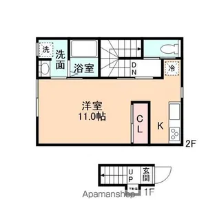 RIVI【201号室】の間取り