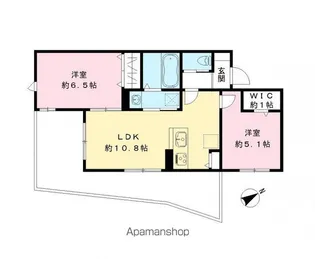 ラメール【103号室号室】の間取り