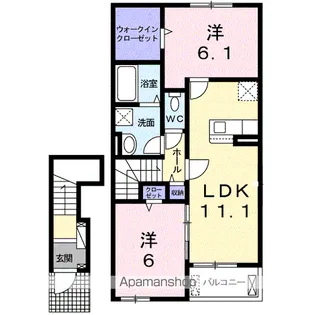 エム・スマイル【2階】の間取り