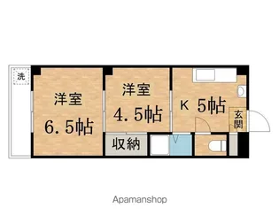西東ハイツ南野【2階】の間取り