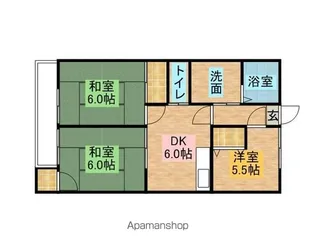 チカラビル【3階】の間取り