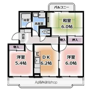 ドリーム・雨坪【2階】の間取り