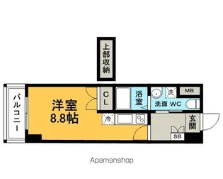 №72 HARBOR EAST TOWER【5階】の間取り