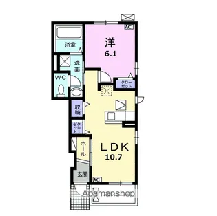 岐阜県各務原市蘇原希望町1丁目【アパート】の間取り