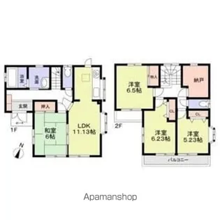 千葉県船橋市習志野台4丁目【一戸建】の間取り