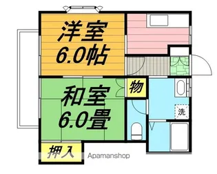 FLAT東深井【102号室】の間取り