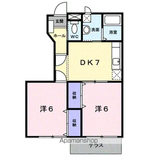 サンモールK【1階】の間取り