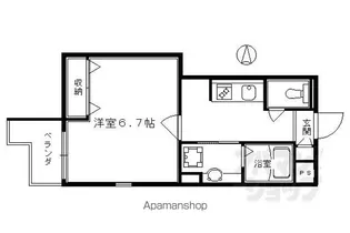 レンジ御池【303号室】の間取り